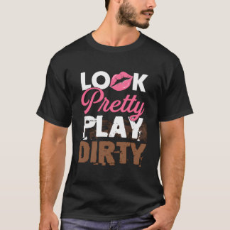 Kijk modder marathon lopers vrouwen GI T-shirt