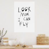 kijk moeder ik kan vliegen poster (Keuken)