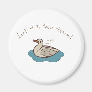 Kijk naar al die kippen! magneet