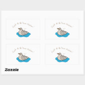 Kijk naar al die kippen! rechthoekige sticker (Vel)