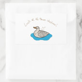 Kijk naar al die kippen! rechthoekige sticker (Tas)