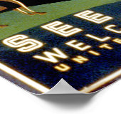 Kijk naar Amerika, welkom in Montana-bergen, Poster (Hoek)