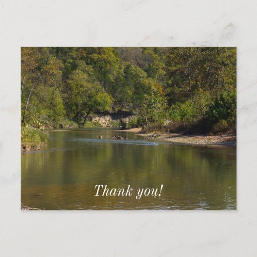 Kijk naar beneden Bryant Creek Briefkaart (Voorkant)