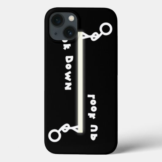 Kijk naar boven of kijk naar beneden (& de mannen Case-Mate iPhone case (Achterkant)