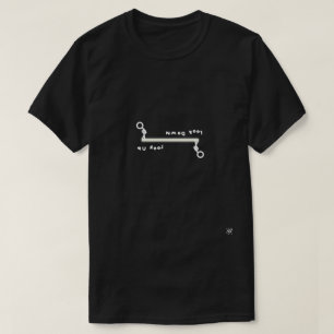 Kijk naar boven of kijk naar beneden (& de mannen  t-shirt