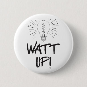 Kijk naar boven! Science Humor Ronde Button 5,7 Cm