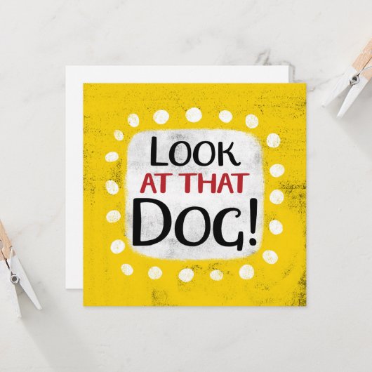 Kijk naar dat Wenskaart Kaart (Voorkant / Achterkant in situ)