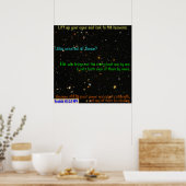 Kijk naar de Heavens. Poster (Keuken)