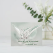 Kijk naar de HEER en zijn kracht; zoek zijn gezich Briefkaart (Staand voorkant)