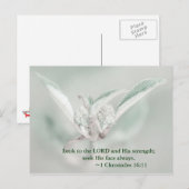 Kijk naar de HEER en zijn kracht; zoek zijn gezich Briefkaart (Voorkant / Achterkant)