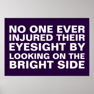 Kijk naar de heldere kant poster