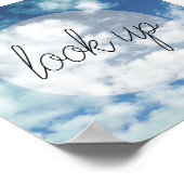 kijk naar de inspirerend citaattekst van blue sky poster (Hoek)