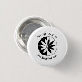 Kijk naar de Kanten Inspirerende Ronde Button 3,2 Cm (Voorkant /achterkant)
