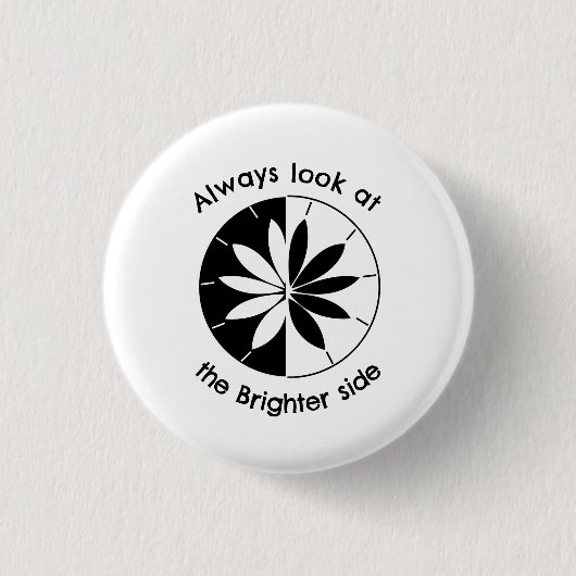 Kijk naar de Kanten Inspirerende Ronde Button 3,2 Cm (Voorkant)