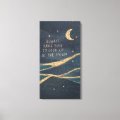 Kijk naar de maan canvas afdruk (Voorkant)