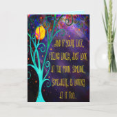 "Kijk naar de maan" Geïnspireerde Kaart (Voorkant)