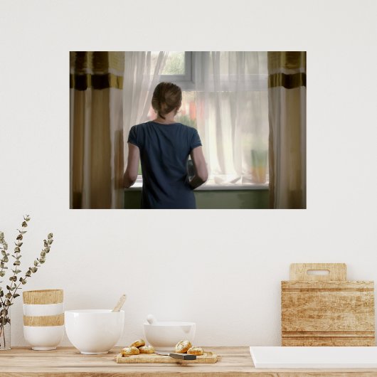 Kijk naar de regen poster (Keuken)