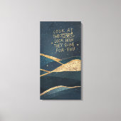 Kijk naar de sterren canvas afdruk (Voorkant)