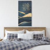 Kijk naar de sterren canvas afdruk (Insitu (Slaapkamer))