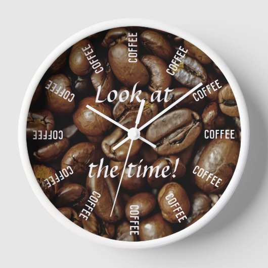 Kijk naar de tijd! Koffietijd grappig (Voorkant)