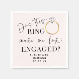 Kijk naar de toekomst mevrouw  Blush Pink Ring Servet