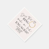 Kijk naar de toekomst mevrouw Blush Pink Ring Servet (Hoek)