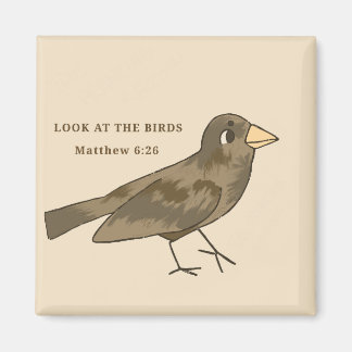 Kijk naar de vogelmagneet magneet