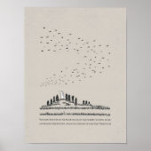 Kijk naar de Vogels, DIGITALE PRINT!, Matteüs 6:26 Poster (Voorkant)