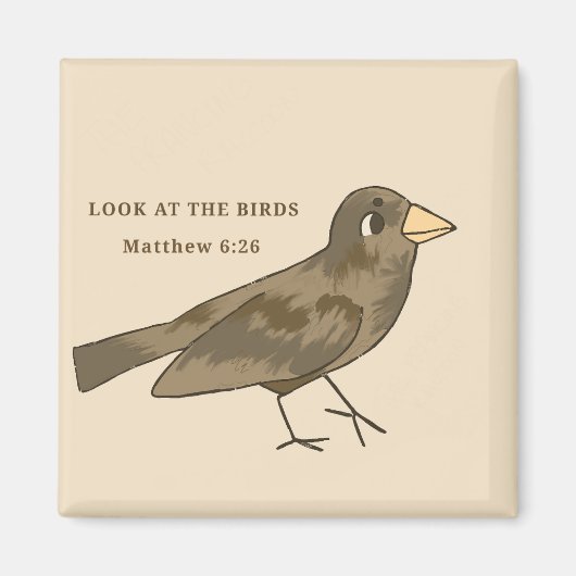 Kijk naar de vogels magneet (Voorkant)