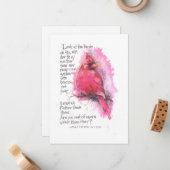 KIJK NAAR DE VOGELS NOTITIEKAARTJE (Voorkant / Achterkant in situ)