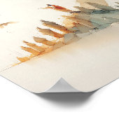 Kijk naar de vogels - Waterverf Jesus Christmas Bi Poster (Hoek)