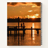 Kijk naar de zon op het meer notitieboek (Achterkant)