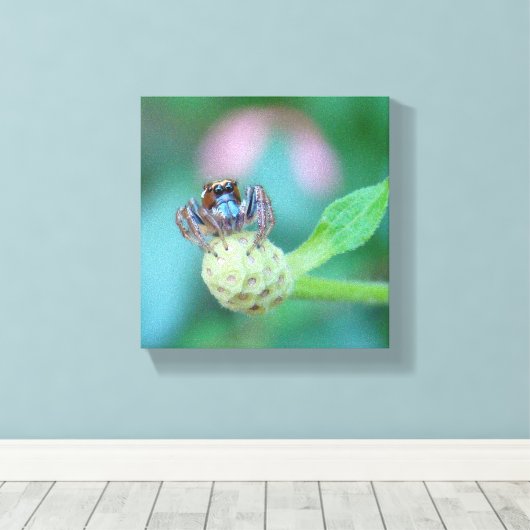 Kijk naar die ogen! canvas afdruk (Insitu (Houten vloer))