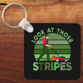 Kijk naar die strepen grasmaaien papa grasmaaier f sleutelhanger (Voorkant)