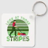Kijk naar die strepen grasmaaien papa grasmaaier f sleutelhanger (Achterkant)