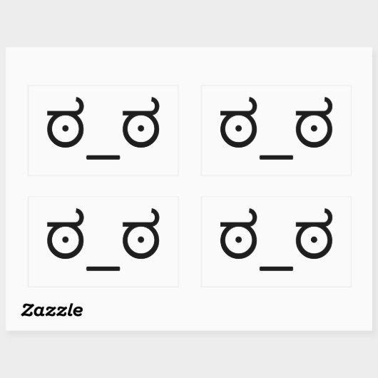 Kijk naar Disapproval Meme Rechthoekige Sticker (Vel)