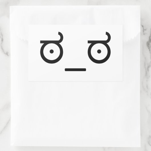 Kijk naar Disapproval Meme Rechthoekige Sticker (Tas)