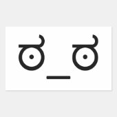 Kijk naar Disapproval Meme Rechthoekige Sticker (Voorkant)