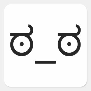 Kijk naar Disapproval Meme Vierkante Sticker