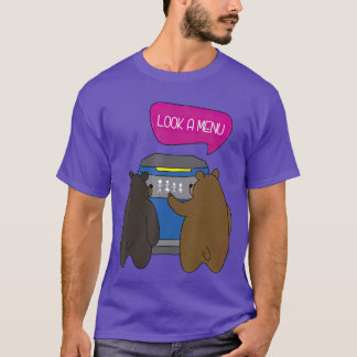 Kijk naar een Beer van het Menu Funny Camping T-shirt