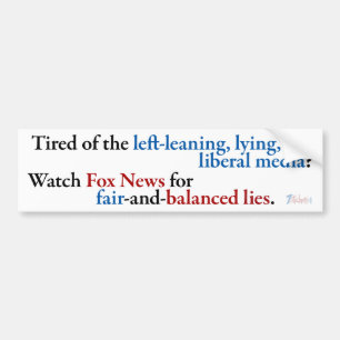 Kijk naar Fox News Bumpersticker