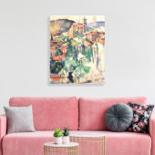 Kijk naar Gardanne - Paul Cezanne - c1885 Canvas Afdruk (Insitu (Woonkamer))