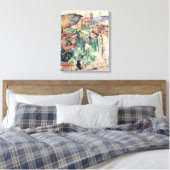 Kijk naar Gardanne - Paul Cezanne - c1885 Canvas Afdruk (Insitu (Slaapkamer))