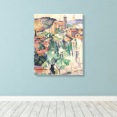 Kijk naar Gardanne - Paul Cezanne - c1885 Canvas Afdruk (Insitu (Houten vloer))