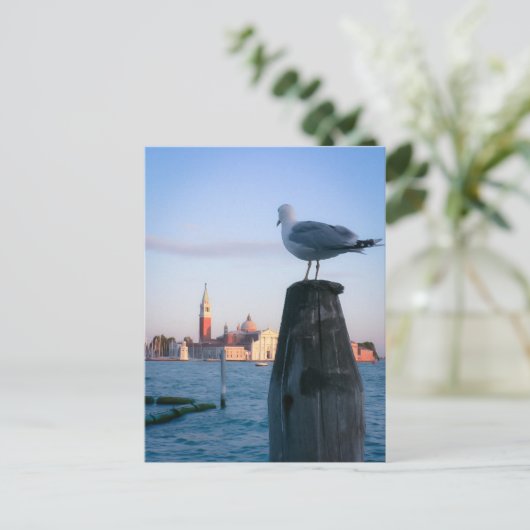 Kijk naar gondalas in Venetië Briefkaart (Staand voorkant)