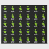 Kijk naar Gourd Funny Cool Veggie Pun Dark BG Cadeaupapier (Vlak)