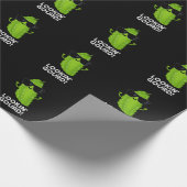 Kijk naar Gourd Funny Cool Veggie Pun Dark BG Cadeaupapier (Hoek)