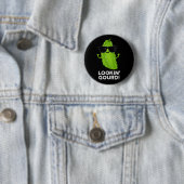 Kijk naar Gourd Funny Cool Veggie Pun Dark BG Ronde Button 5,7 Cm (In situ)