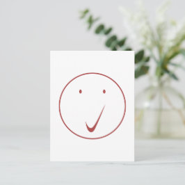 Kijk naar het gezicht - Tick/Black. Briefkaart