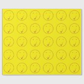 Kijk naar het gezicht - Tick/Black. Cadeaupapier (Vlak)